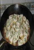 鸡肉垫卷子